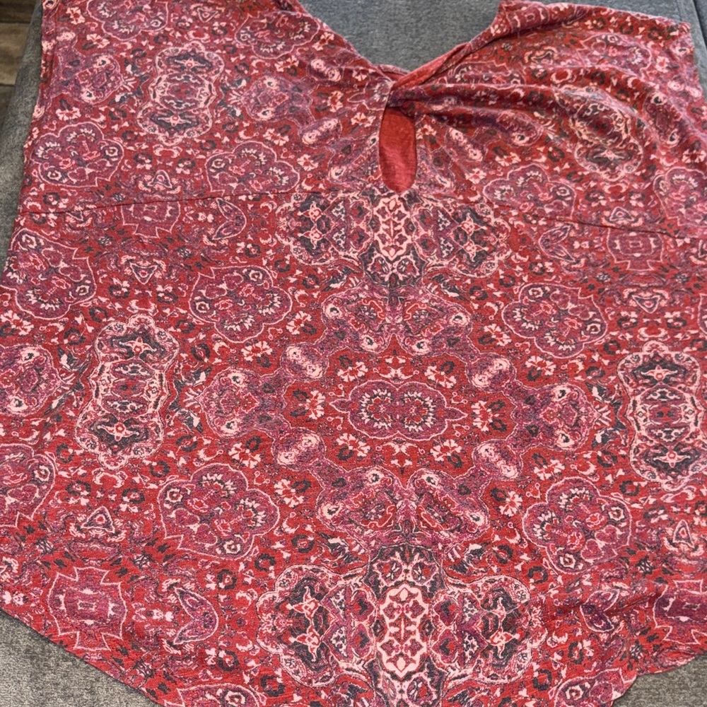 Lucky Brand- Women’s Red Boho Blouse Size Medium - Picture 14 of 14